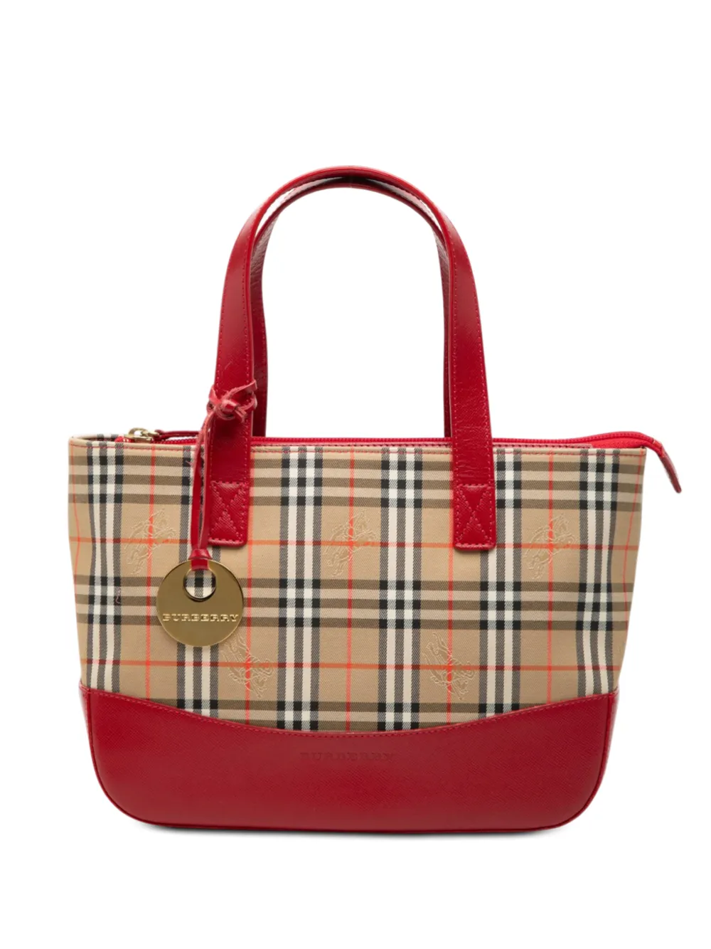 Burberry Pre-Owned 2000-2017 Haymarket Check Canvas tote bag - Braun