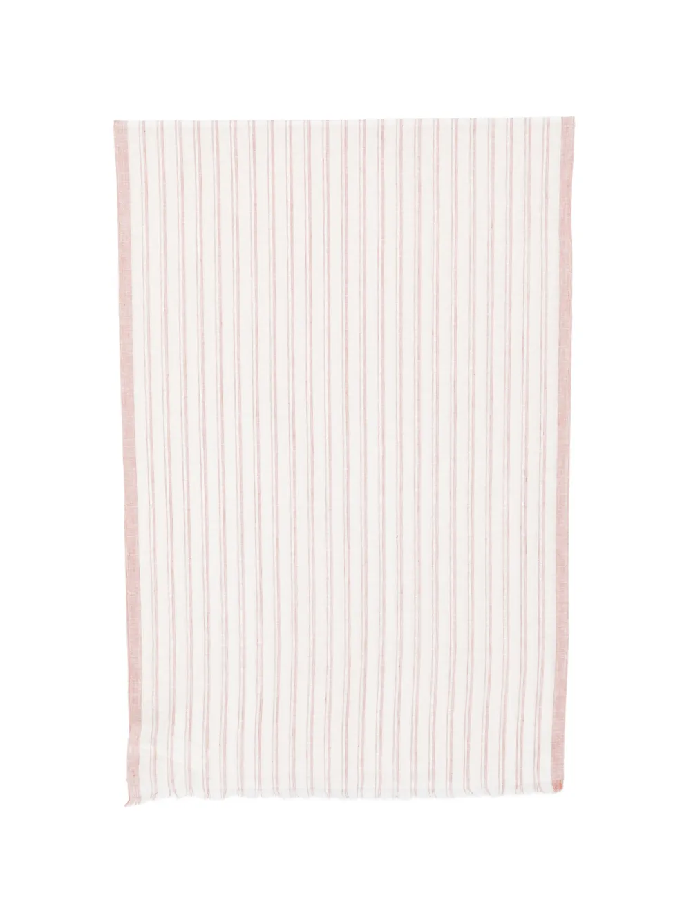 Eleventy striped fringed scarf - Bianco