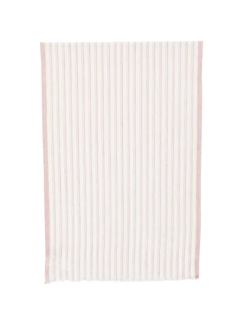 Eleventy striped fringed scarf