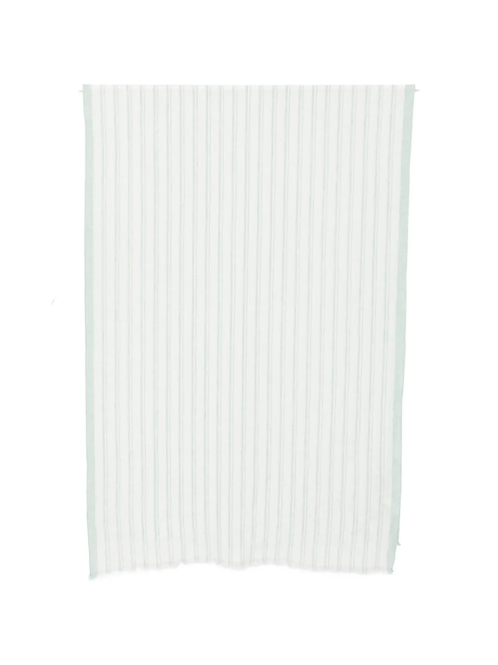 Eleventy Stripe-pattern Lurex-detail Scarf In Green