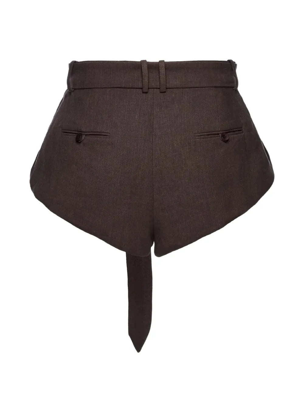 Magda Butrym Shorts met ceintuur Bruin