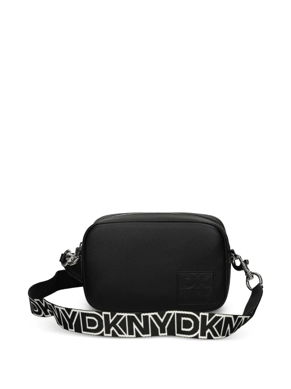 DKNY logo-strap satchel - Nero