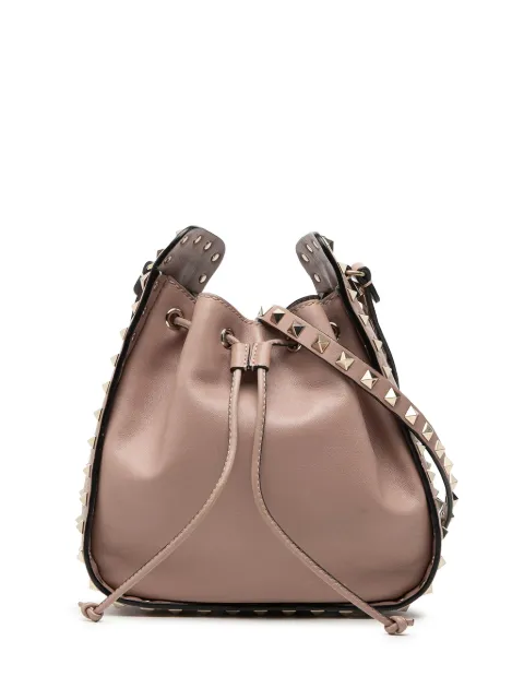 Valentino Garavani Pre-Owned 2000-2017 Small Leather Rockstud bucket bag