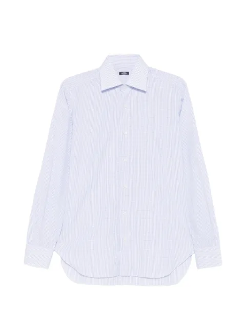 Barba checked-pattern shirt