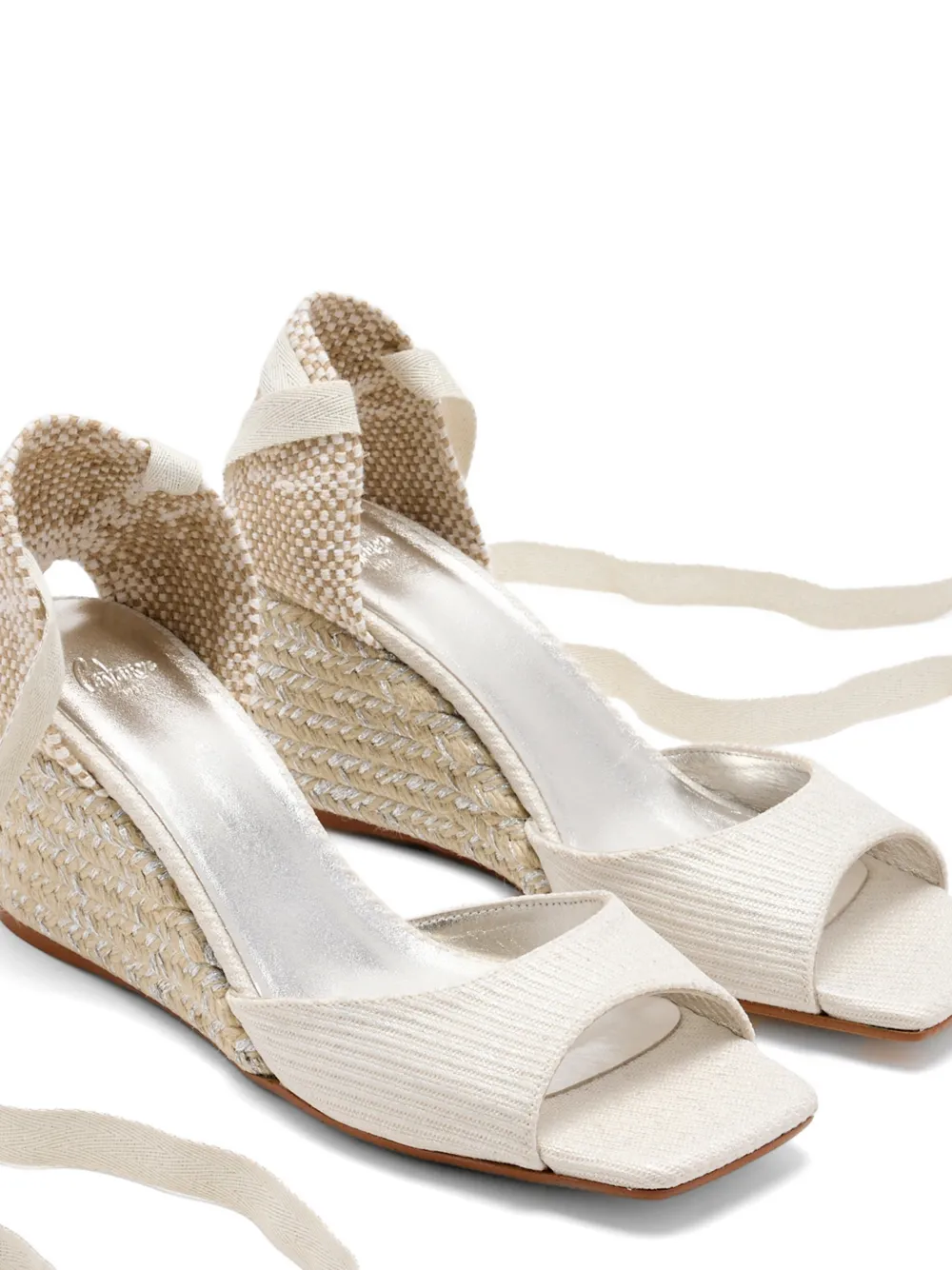 Castañer Brittany espadrilles met sleehak Beige