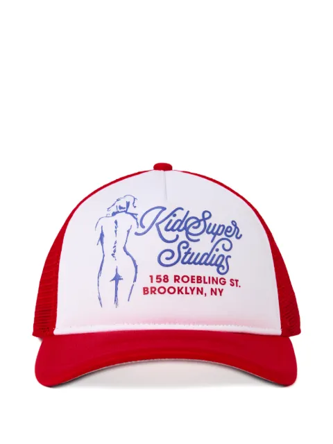 KidSuper printed trucker hat
