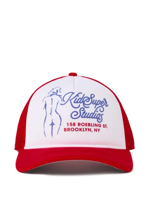KidSuper printed trucker hat