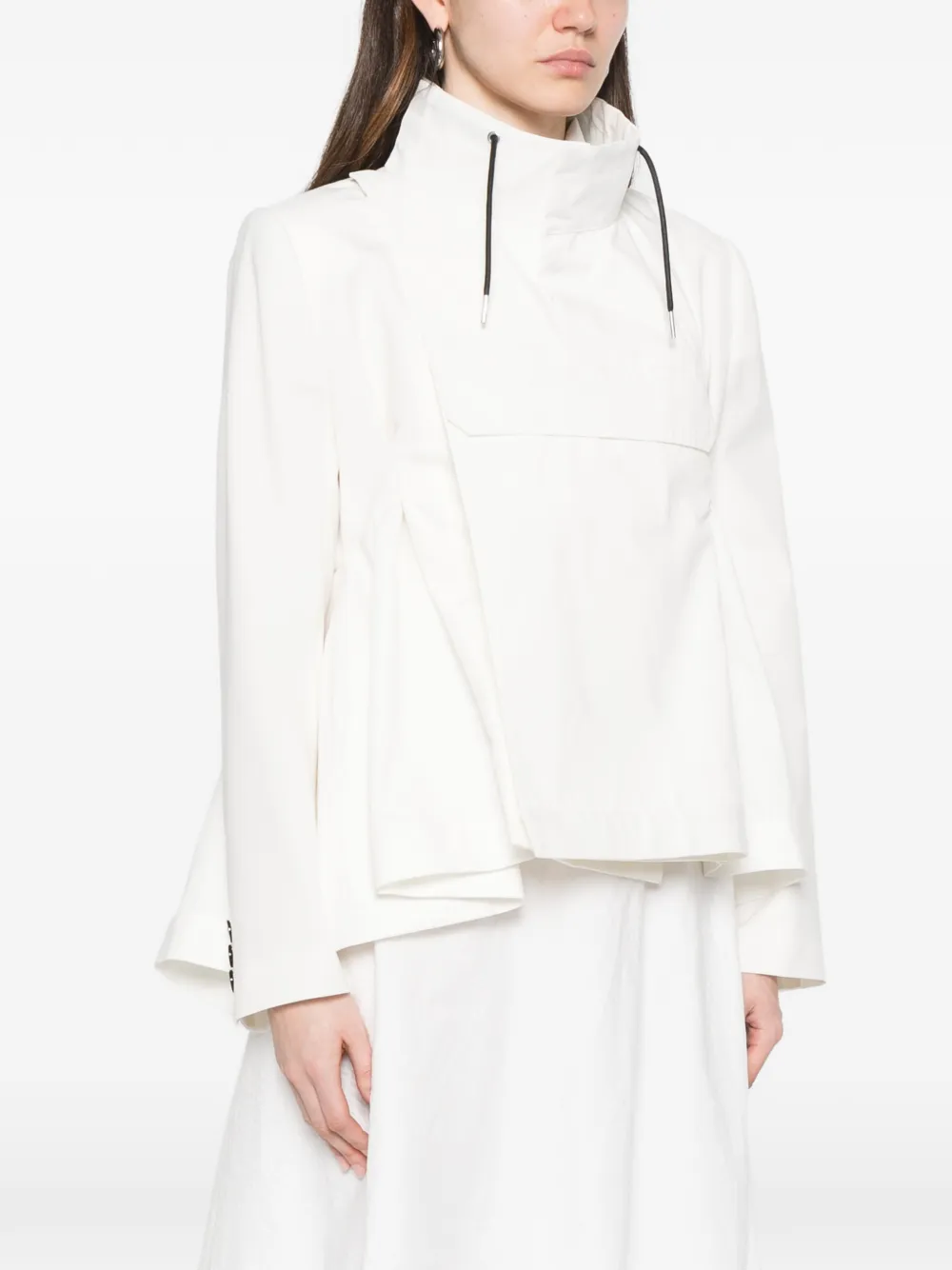 sacai Blazer met lange mouwen Wit
