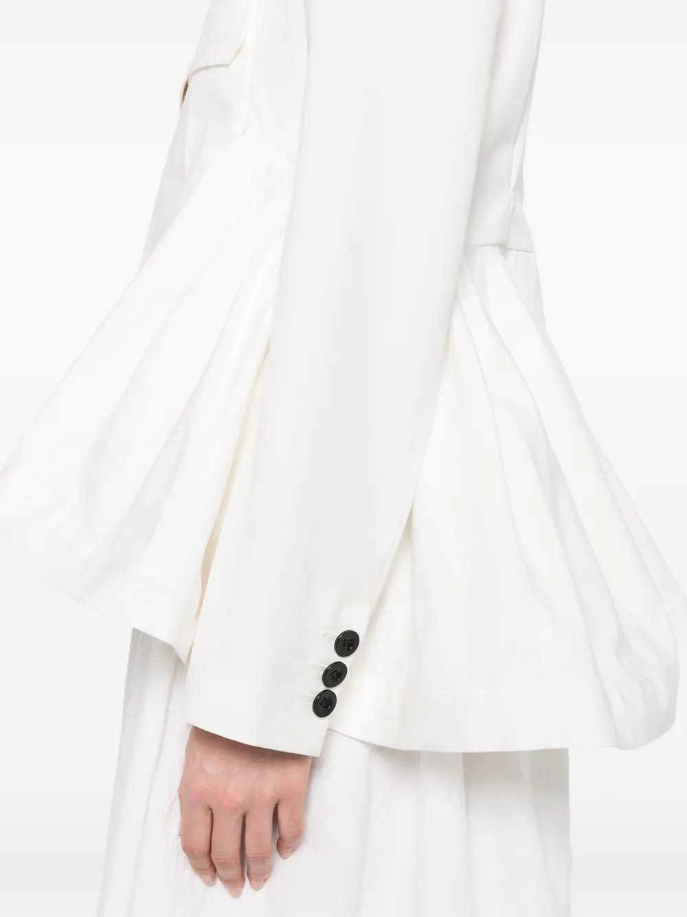 sacai Blazer met lange mouwen Wit