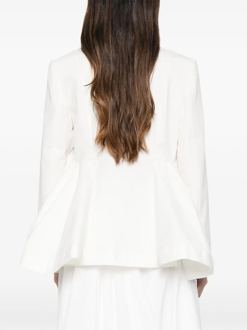 sacai Blazer met lange mouwen Wit