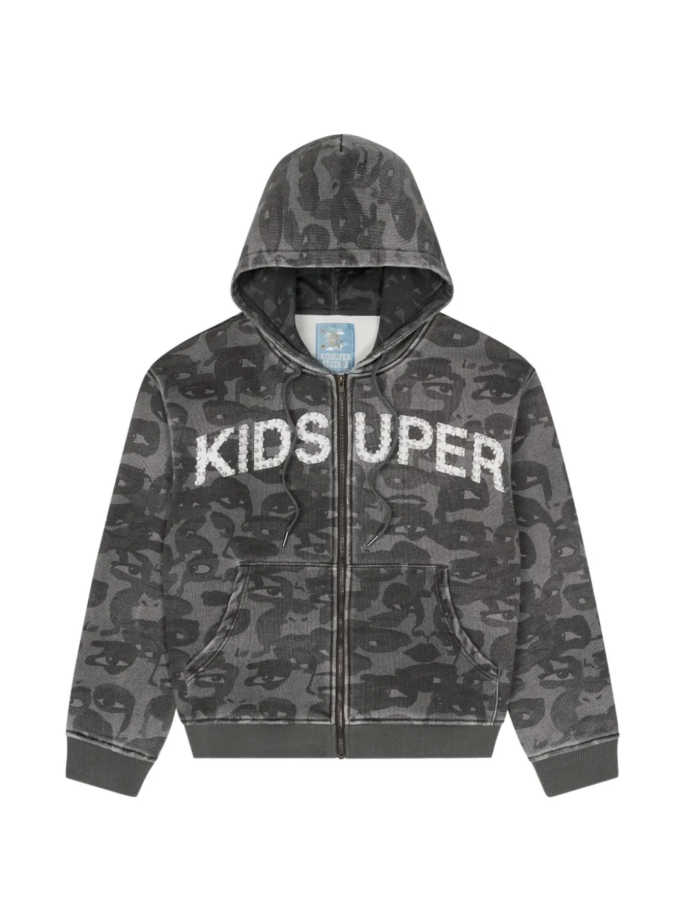 KidSuper hooded camouflage sweatshirt - Grau