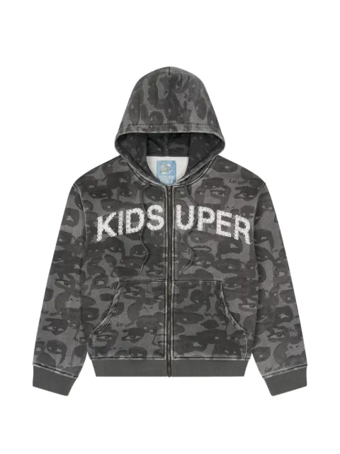 KidSuper hooded camouflage sweatshirt