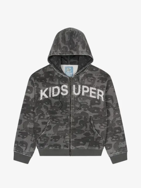 KidSuper hoodie con estampado militar