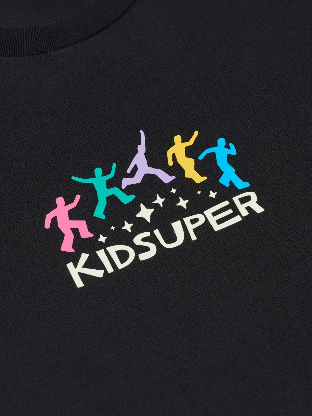 KidSuper Jumping Stars T-shirt Zwart