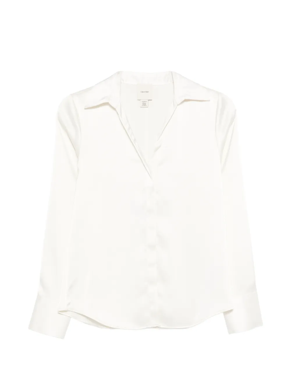 Calvin Klein spread-collar shirt - Nude