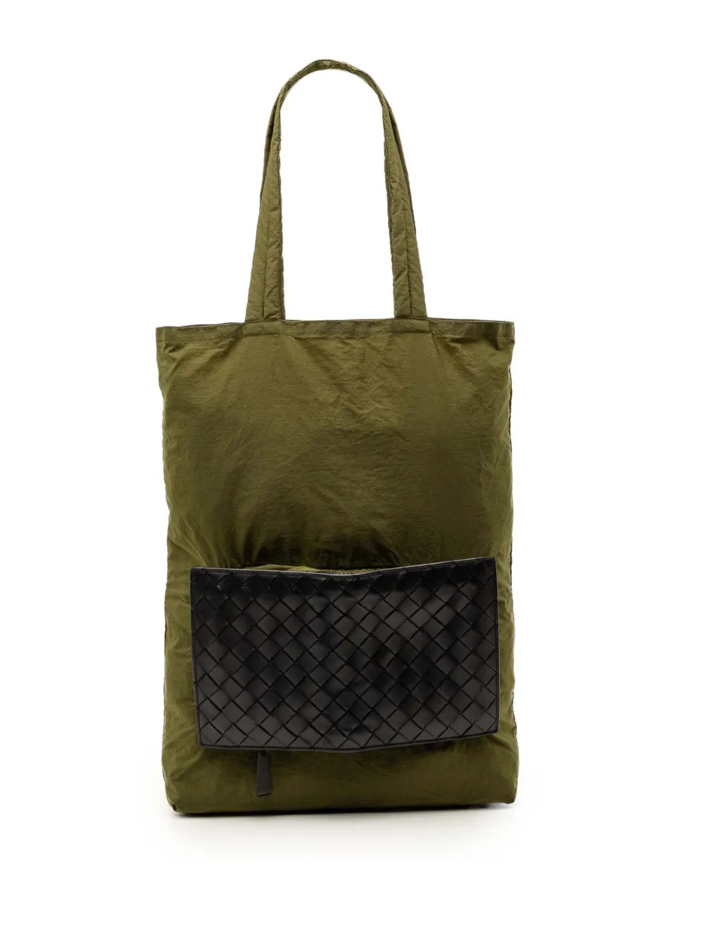 Bottega Veneta Pre-Owned 2012-2026 Intrecciato Trimmed Nylon Eco tote bag - Verde