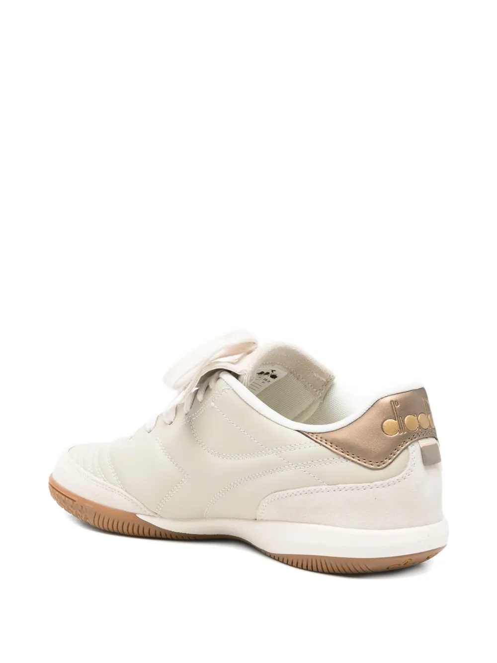 Diadora logo-patch lace-up sneakers Beige