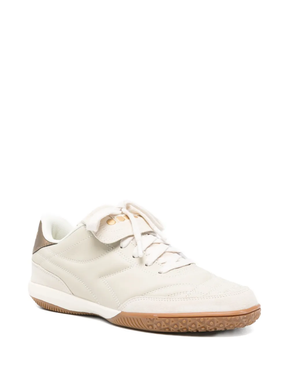 Diadora logo-patch lace-up sneakers Beige