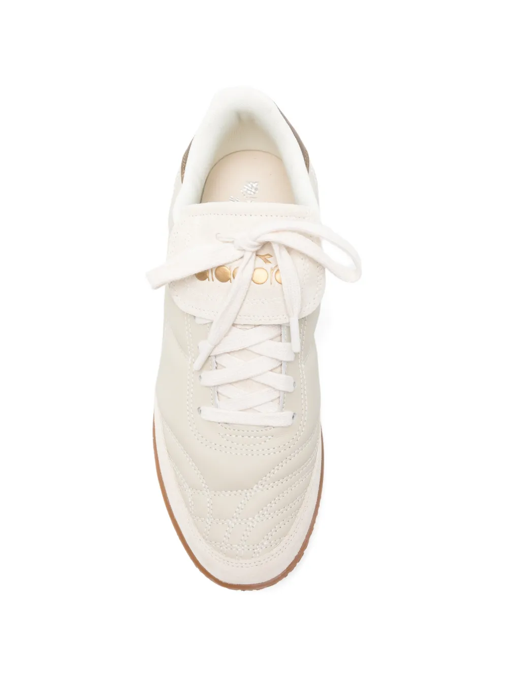 Diadora logo-patch lace-up sneakers Beige