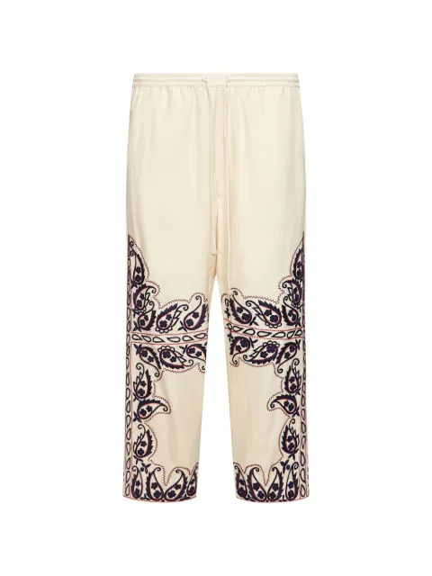 Baziszt Memento paisley-embroidered trousers