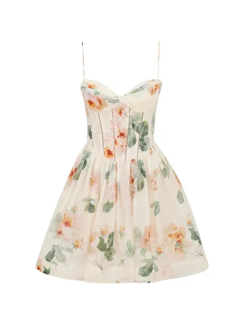 ZIMMERMANN robe-corset Carousel à coupe courte