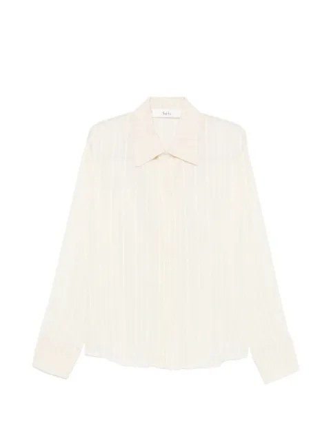 Séfr Ignacio check-pattern long-sleeve shirt