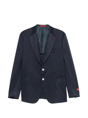 Isaia パッチポケット ジャケット | ブルー | FARFETCH JP