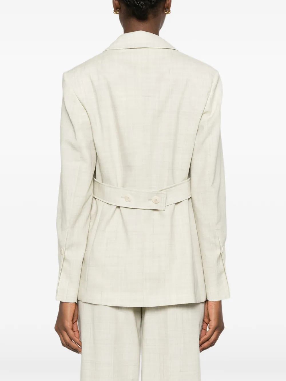 JOSEPH Maatie blazer met enkele rij knopen en zak Beige