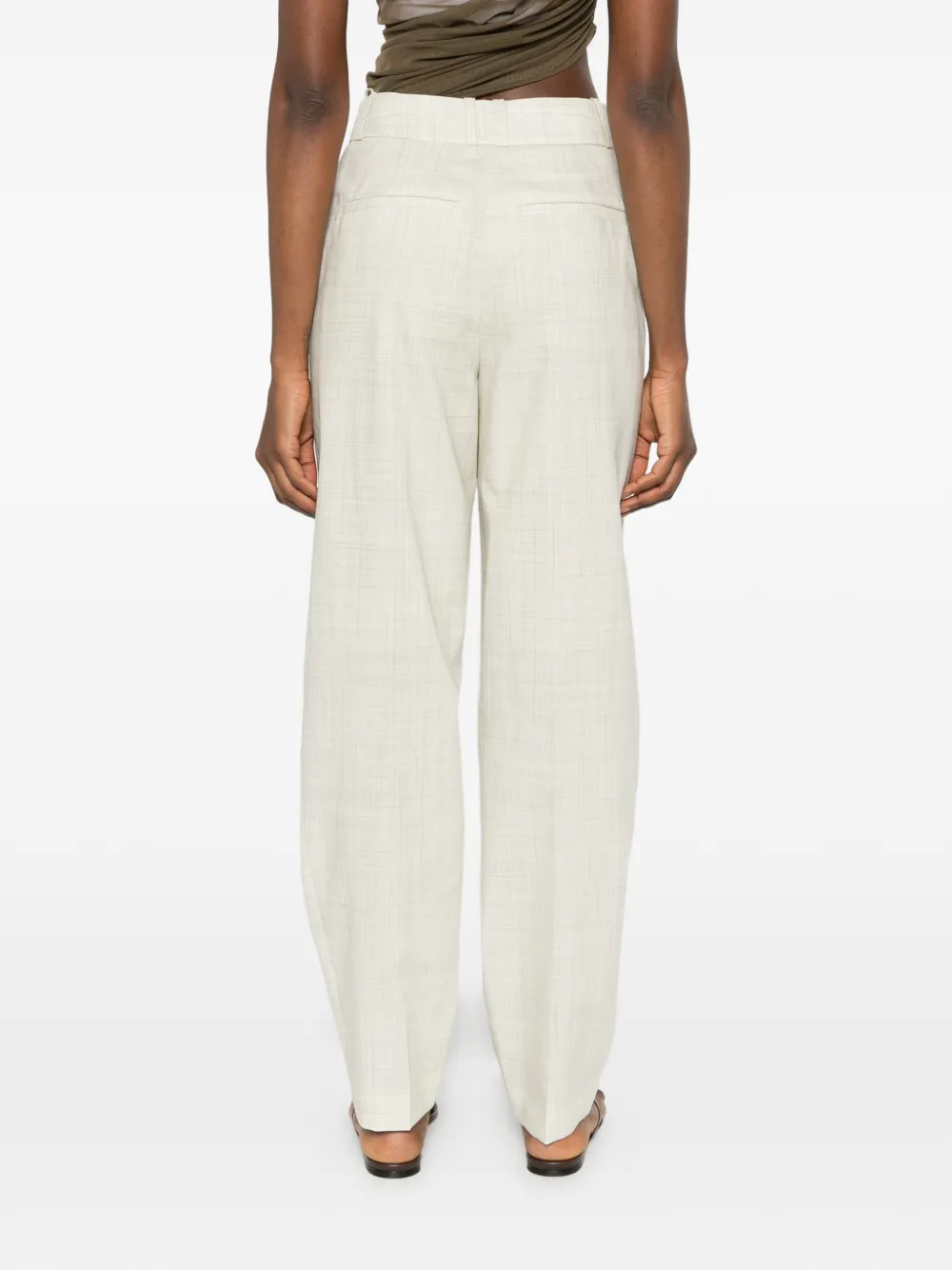 JOSEPH Zen straight broek met zak Beige