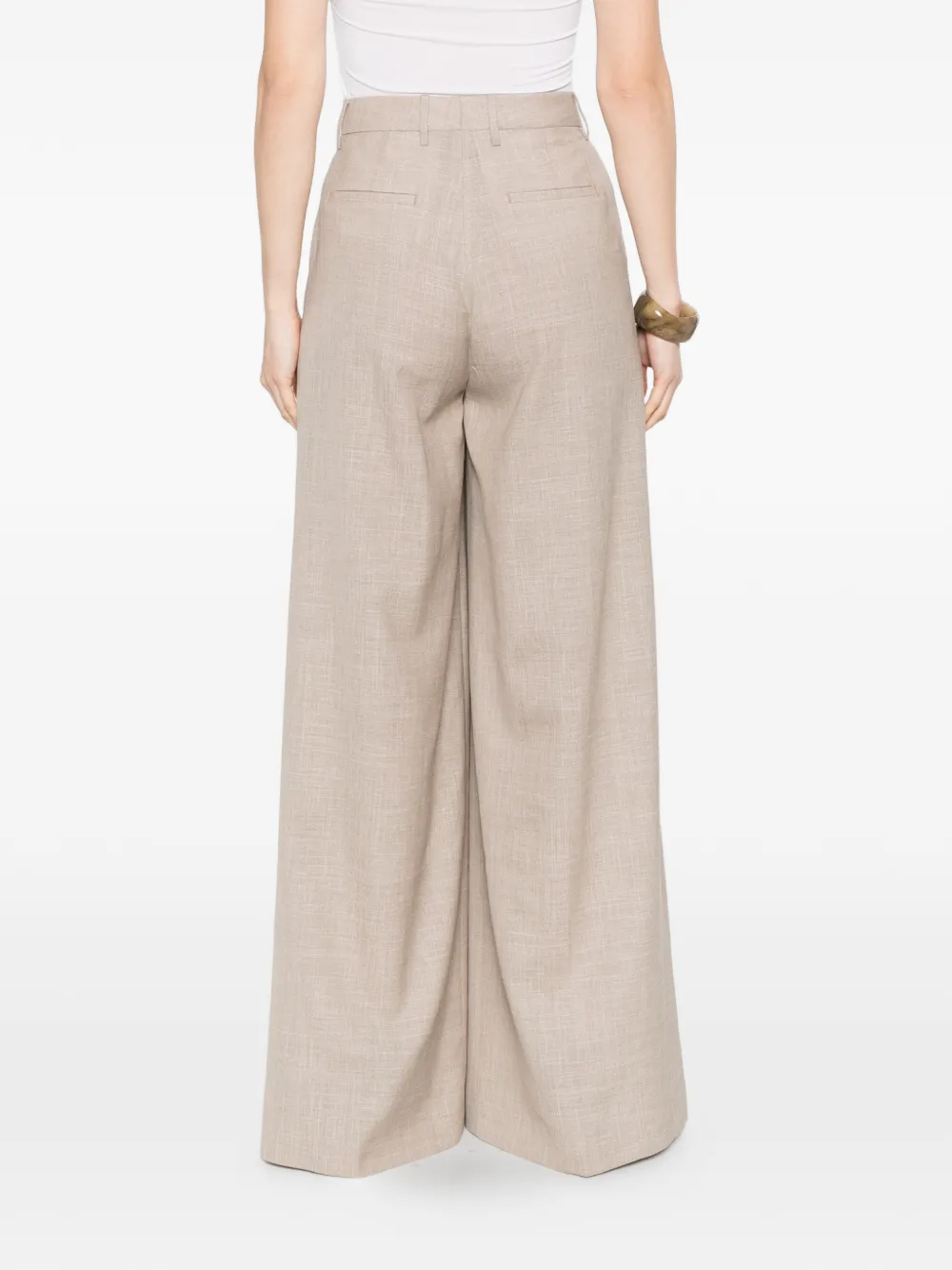 Berwich Nina geplooide broek Beige