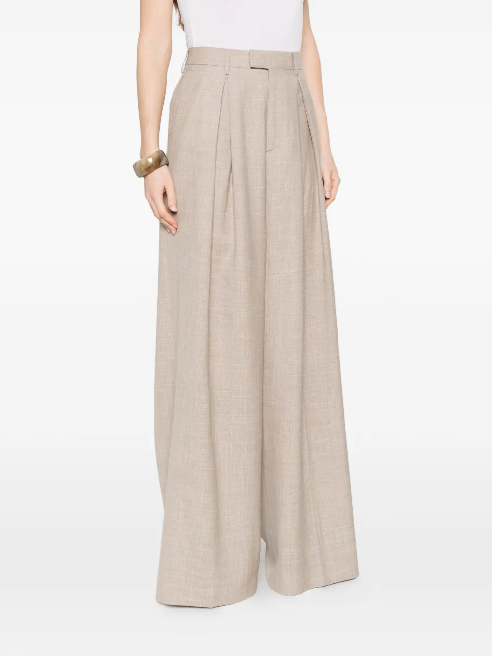 Berwich Nina geplooide broek Beige