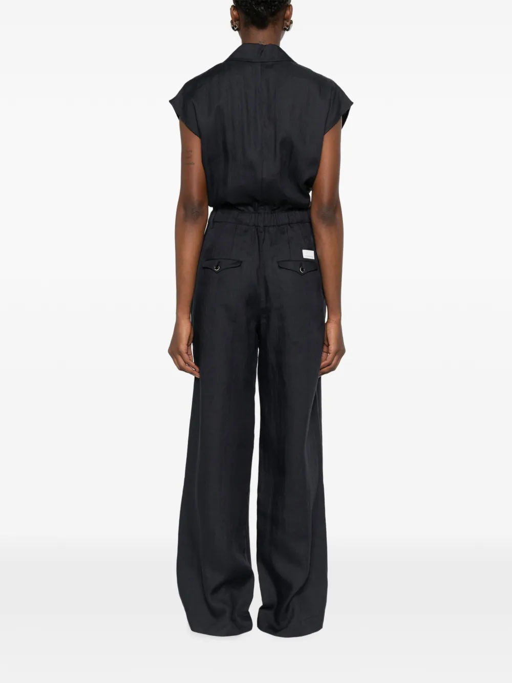 Nine In The Morning Hana jumpsuit met knopen Blauw