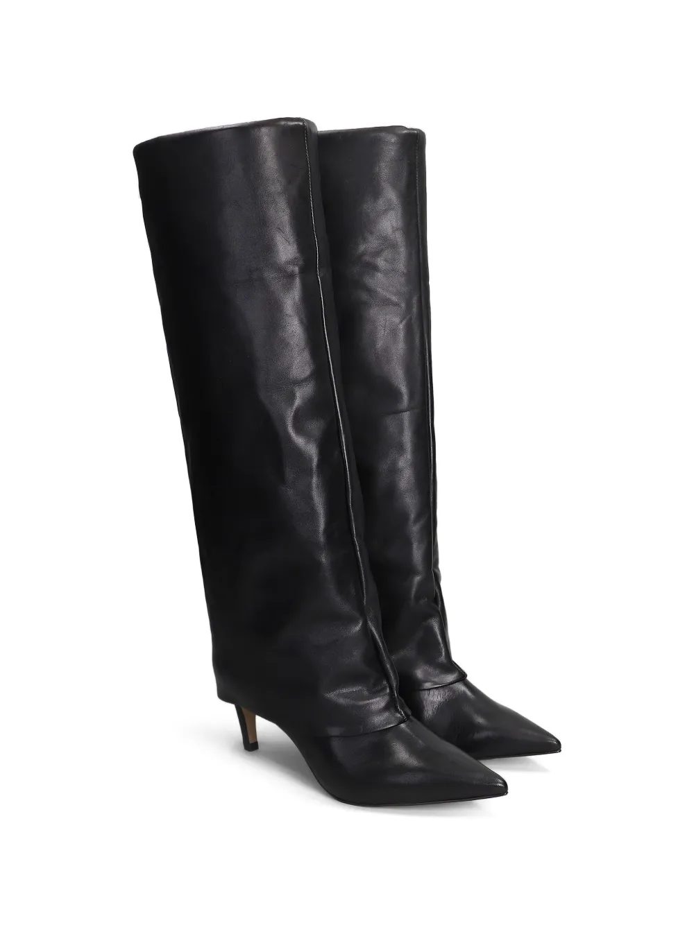  Carrano 65mm Pointed-toe Leather Boots - Black 