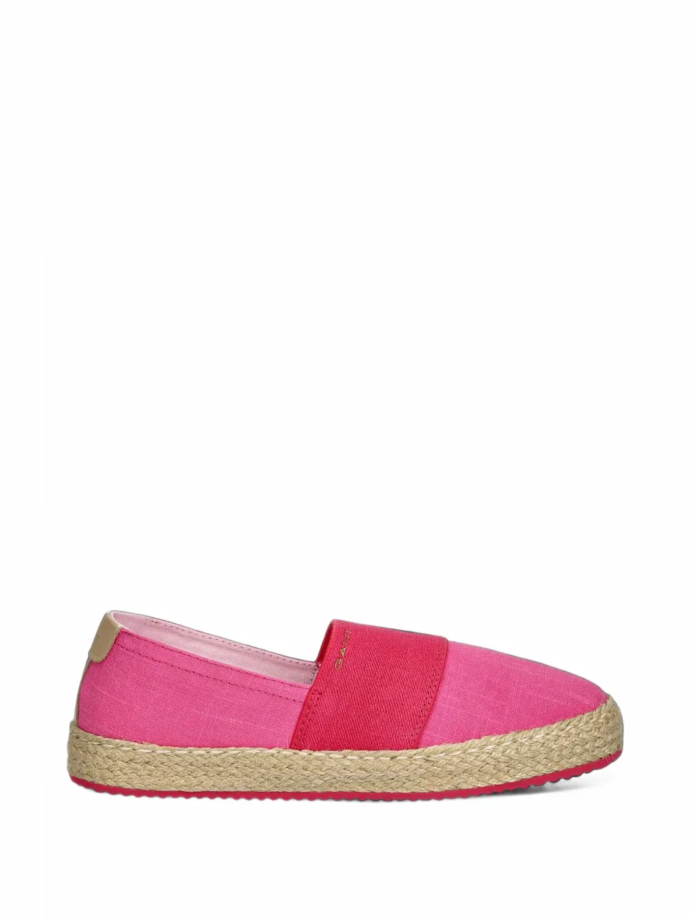 Gant Elasticated Jute Espadrilles In Pink
