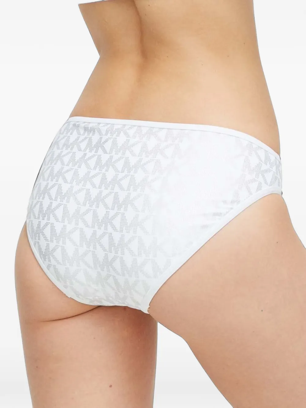 Michael Kors Bikinislip met logoprint Wit