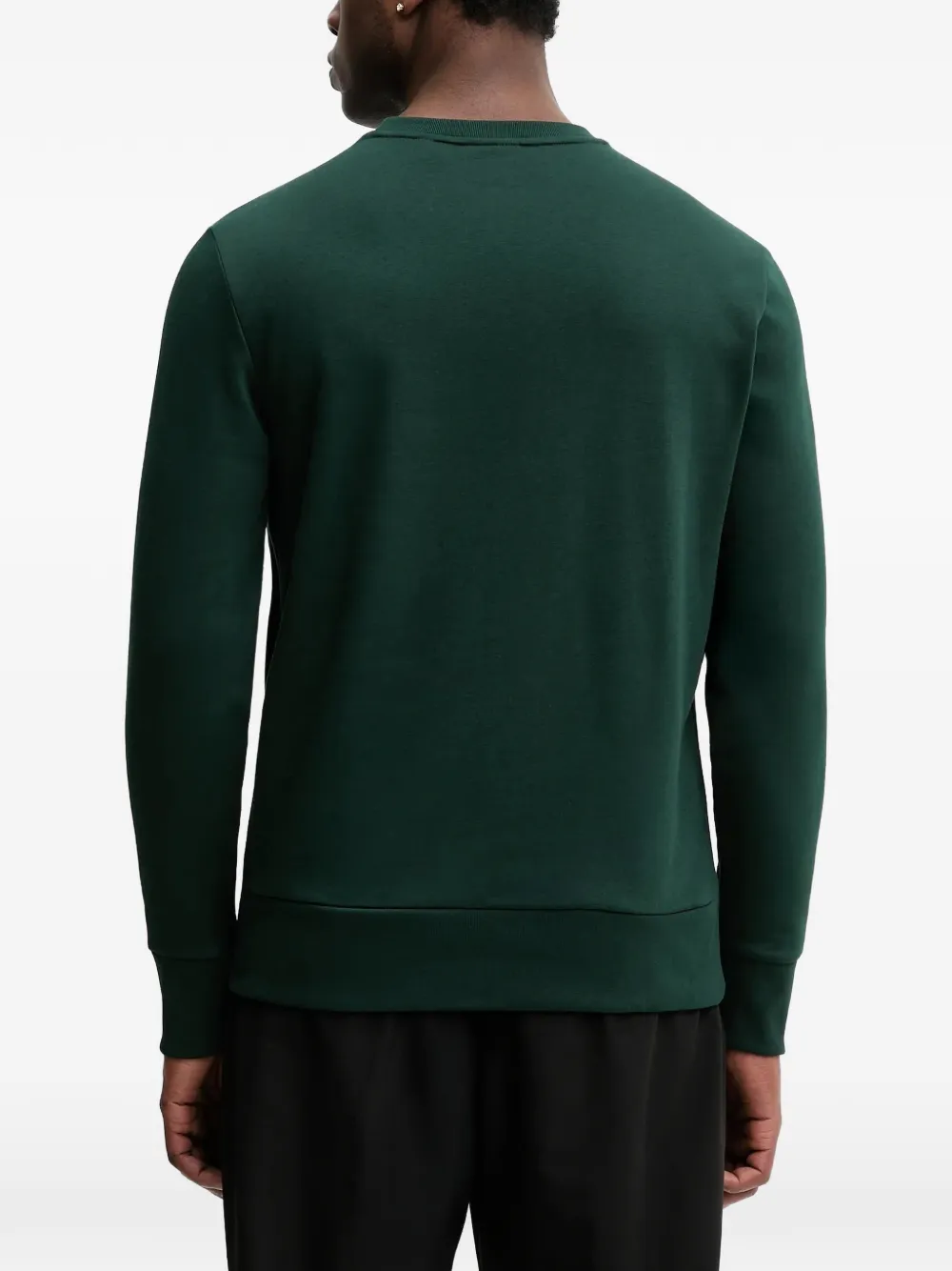 Gant logo-print crew-neck sweatshirt Groen