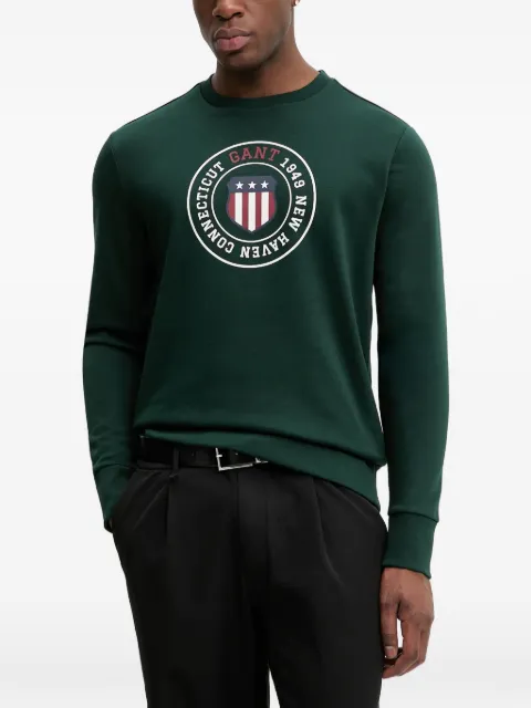 Gant logo-print crew-neck sweatshirt