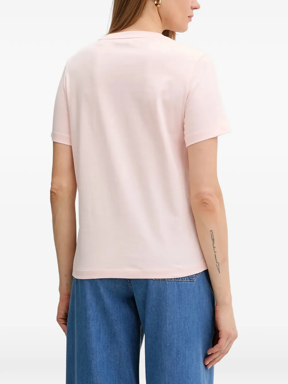 Gant T-shirt met logo Roze
