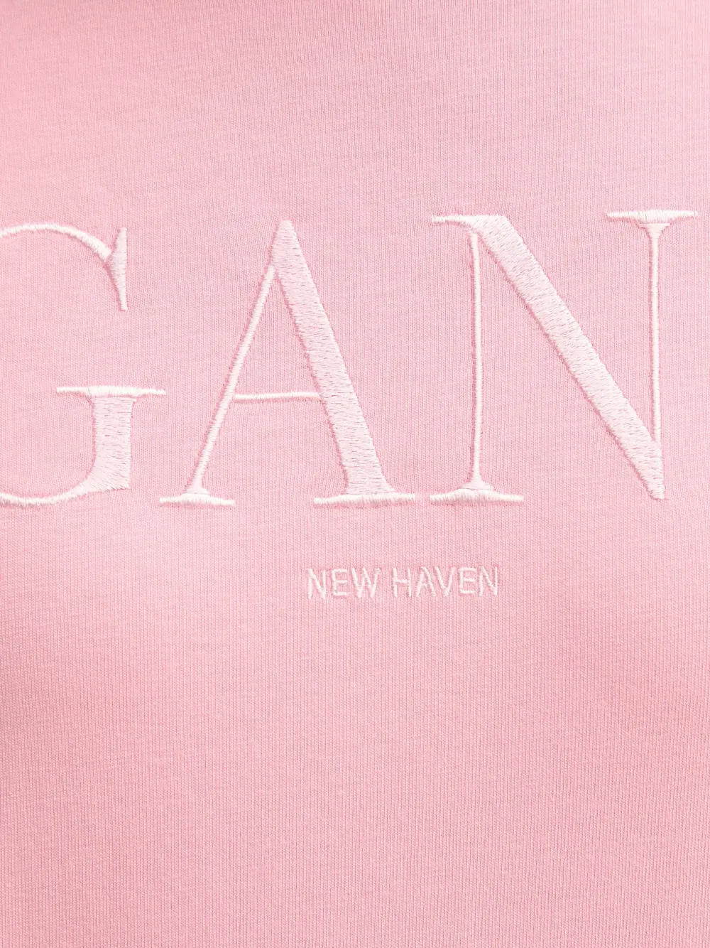 Gant logo-embroidered T-shirt Roze