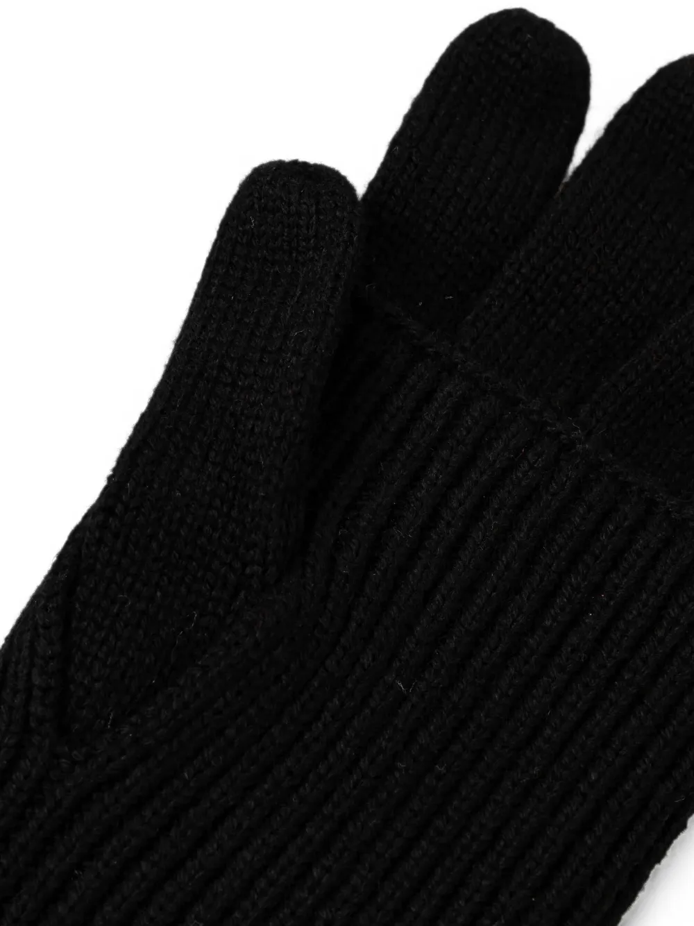 Michael Kors ribbed-knit gloves Zwart