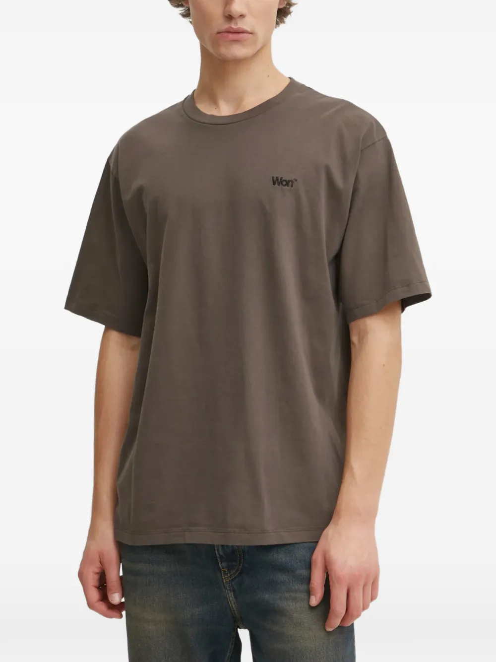 Won Hundred logo-detail T-shirt Bruin
