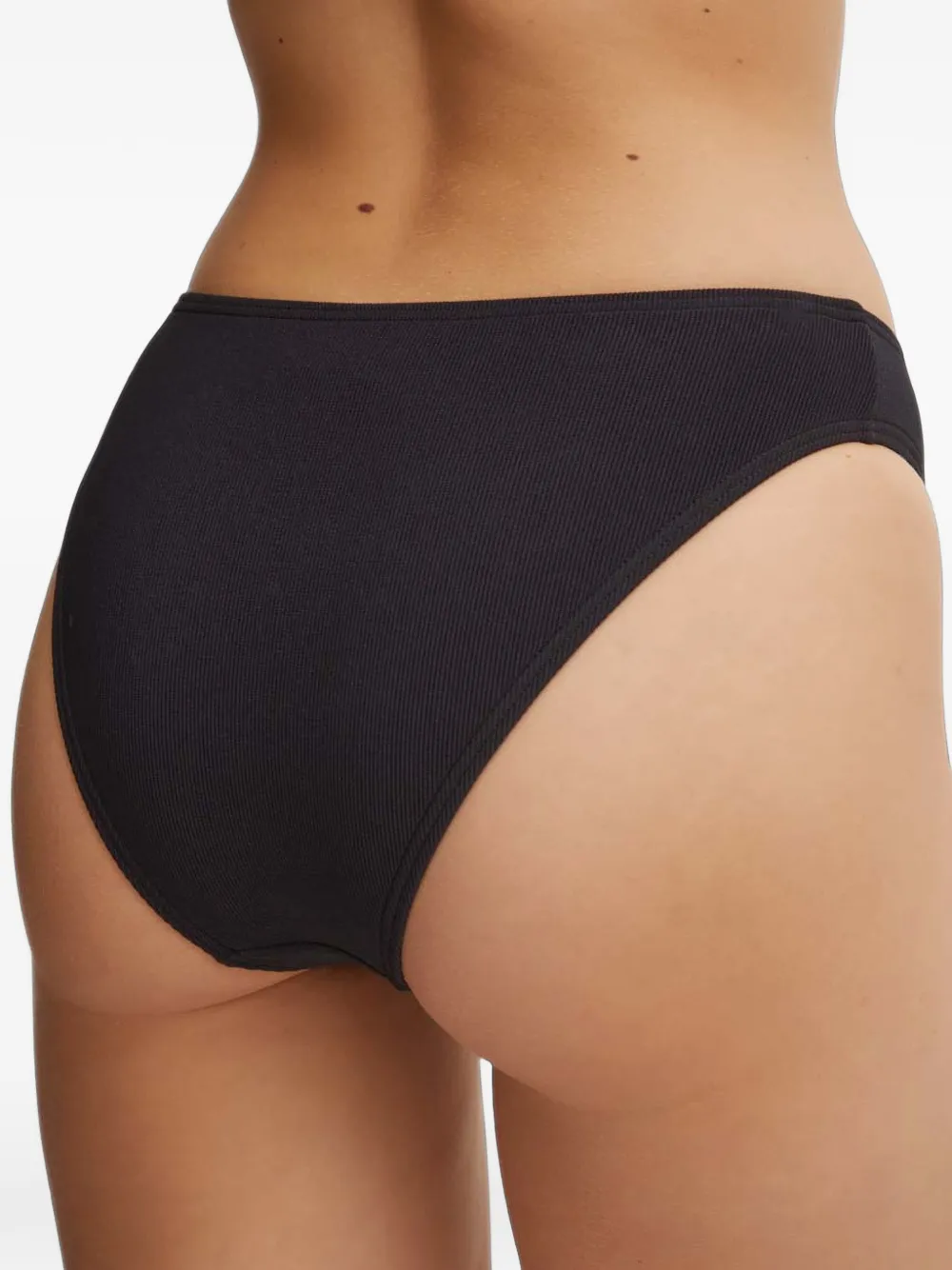 Michael Kors Ribgebreide bikini Zwart