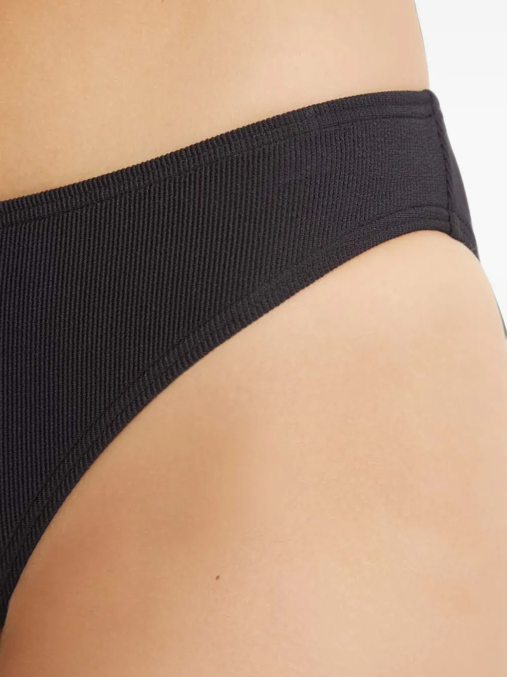 Michael Kors Ribgebreide bikini Zwart