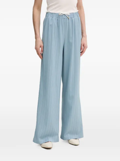 Gaudi pinstripe-pattern drawstring-waist trousers