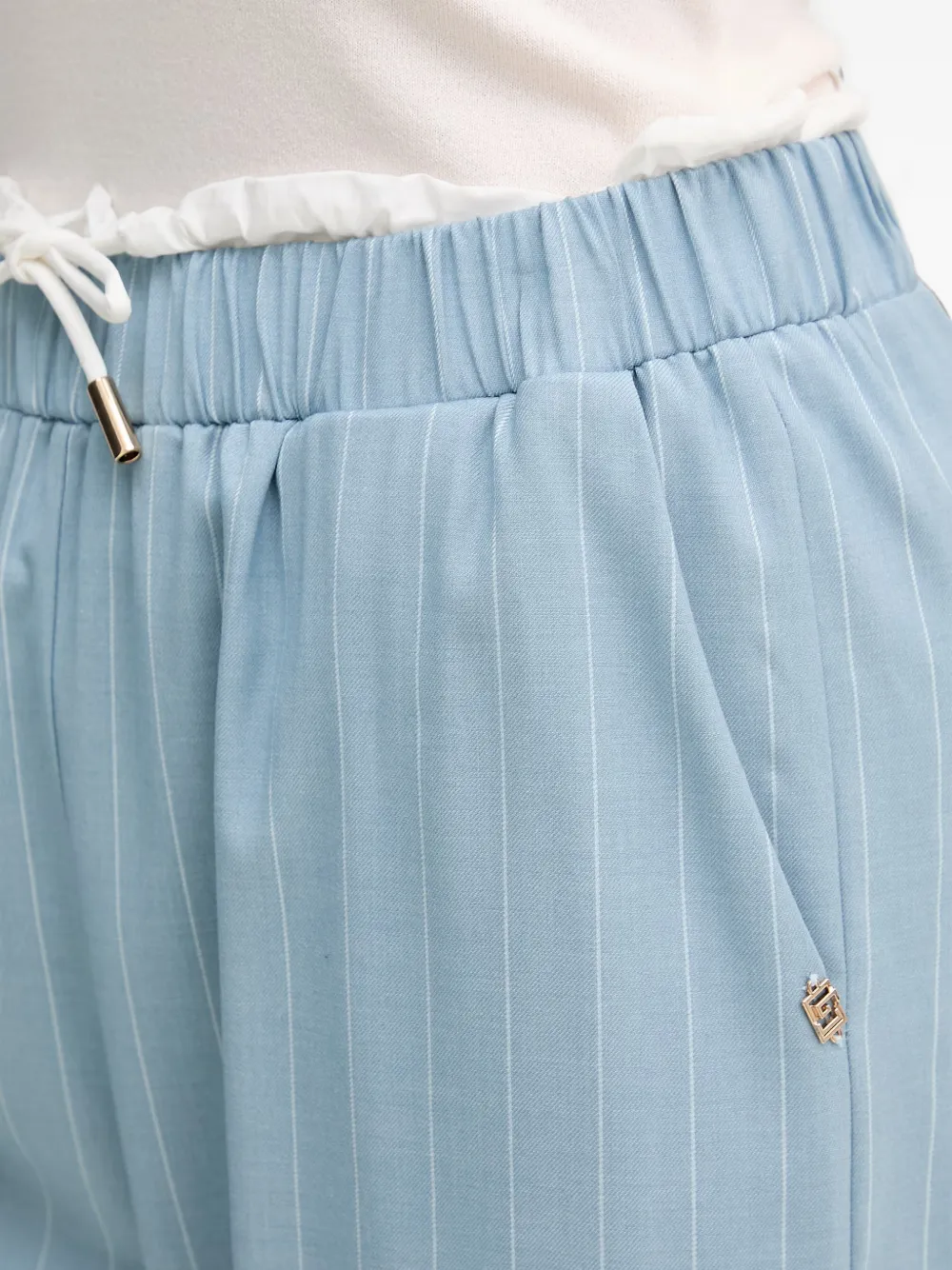 Gaudi Broek met trekkoord Blauw