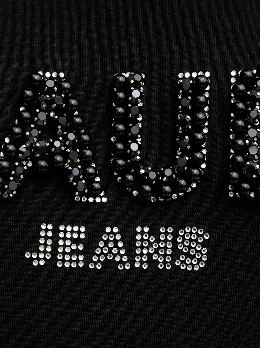 Gaudi Verfraaid T-shirt Zwart