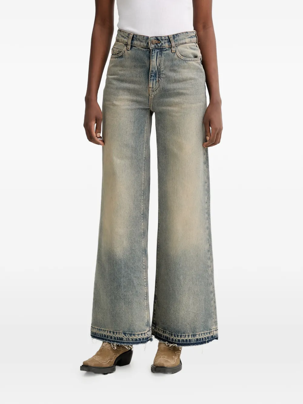 Zadig&Voltaire frayed denim jeans - Blu