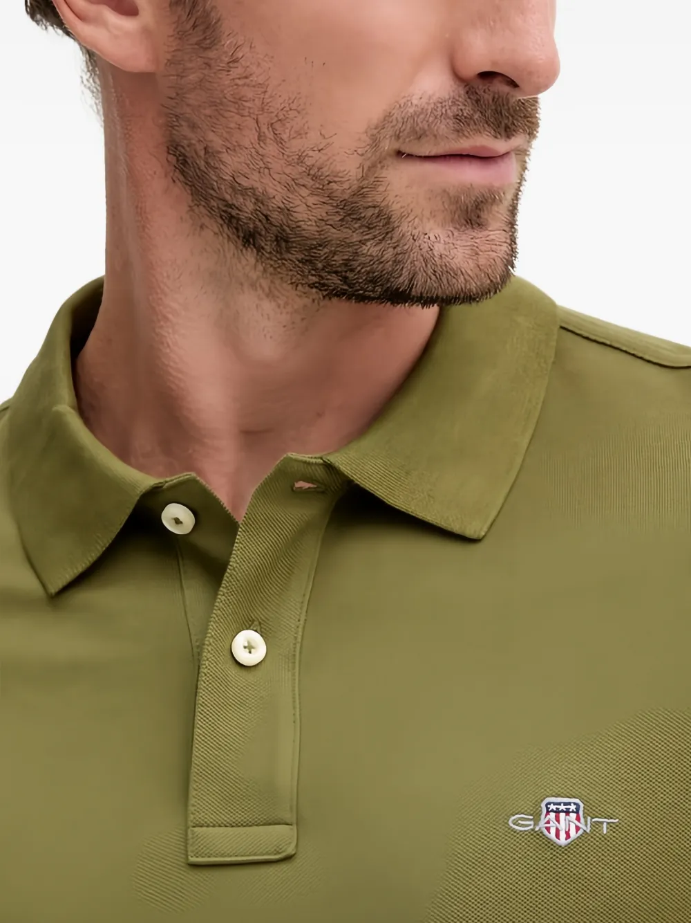 Gant Poloshirt met korte mouwen Groen