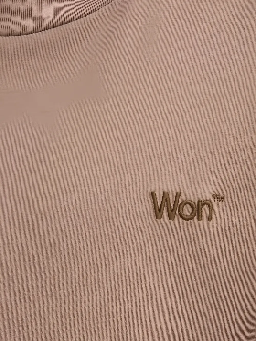 Won Hundred T-shirt met logodetail Beige
