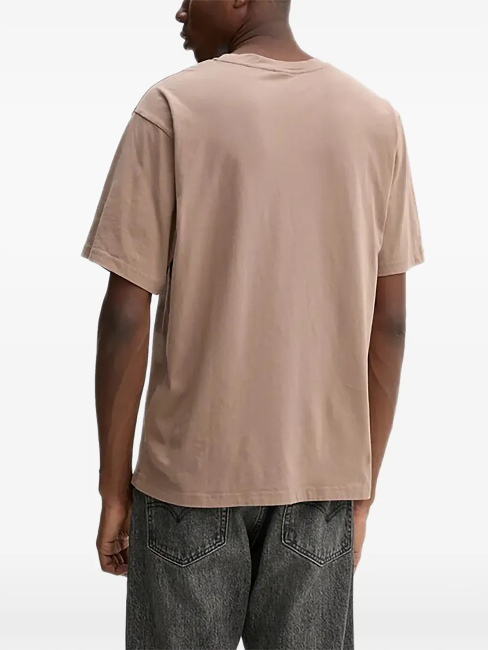 Won Hundred T-shirt met logodetail Beige